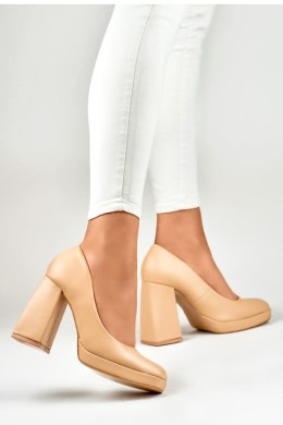 Czółenka Model M045-NU Beige - PRIMO - 37