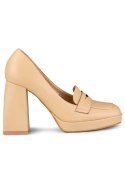 Czółenka Model M046NU Beige - PRIMO - 38 Czółenka Model M046NU Beige - PRIMO - 38