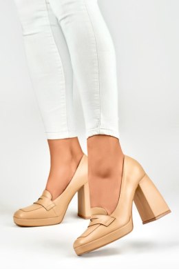 Czółenka Model M046NU Beige - PRIMO - 40