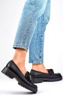 Mokasyny Model 2306B Black - PRIMO - 39