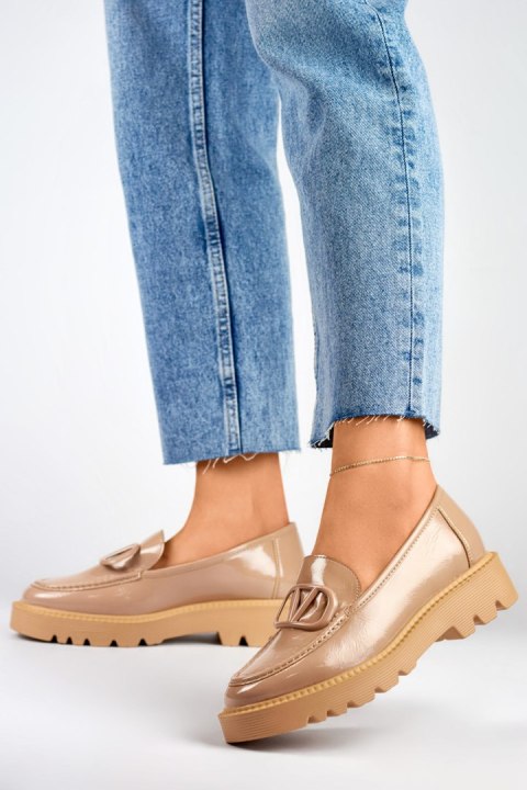 Półbuty Model 23-10862BE Beige - PRIMO - 39