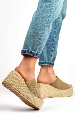 Sandał Klapki Model 7237KH Beige - PRIMO - 38