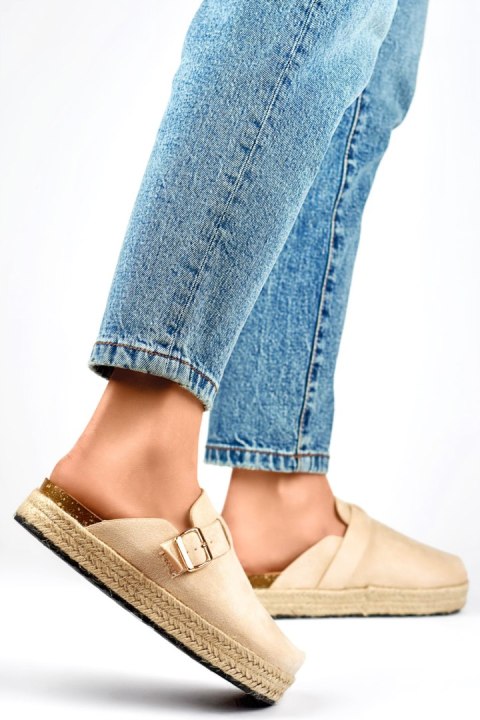 Sandał Klapki Model DM802BE Beige - PRIMO - 38 Sandał Klapki Model DM802BE Beige - PRIMO - 38