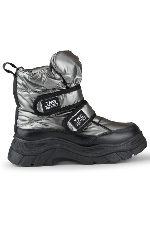 Śniegowce Model 22-PY16062SI Silver/Black - PRIMO - 38 Śniegowce Model 22-PY16062SI Silver/Black - PRIMO - 38