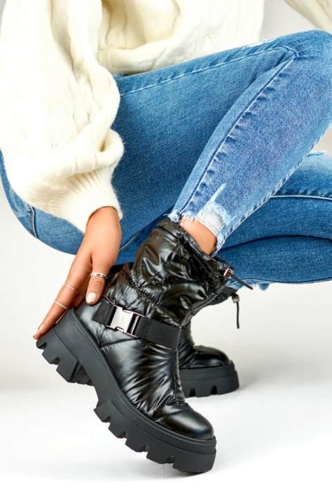 Śniegowce Model JH21-22B Black - PRIMO - 38