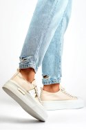 Trampki Model LY100BE Beige - PRIMO - 38