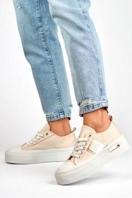 Trampki Model LY100BE Beige - PRIMO - 39