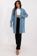 Sweter Kardigan Model AT-SW-2366.61 Blue - AT - uniwersalny Sweter Kardigan Model AT-SW-2366.61 Blue - AT - uniwersalny