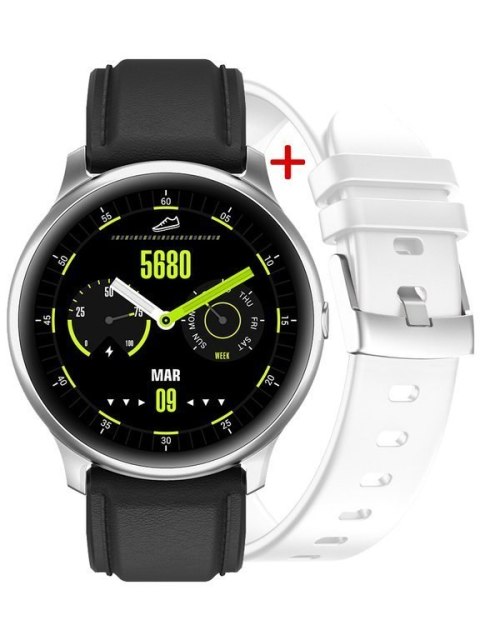 SMARTWATCH MĘSKI G. Rossi G.RSWSF1-3C1-1 silver/black + dodatkowy PASEK (sg003a) SMARTWATCH MĘSKI G. Rossi G.RSWSF1-3C1-1 silver/black + dodatkowy PASEK (sg003a)