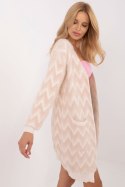 Sweter Kardigan Model AT-SW-2340-A.00 Beige - AT - uniwersalny Sweter Kardigan Model AT-SW-2340-A.00 Beige - AT - uniwersalny