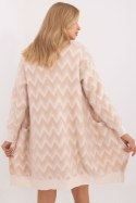 Sweter Kardigan Model AT-SW-2340-A.00 Beige - AT - uniwersalny Sweter Kardigan Model AT-SW-2340-A.00 Beige - AT - uniwersalny