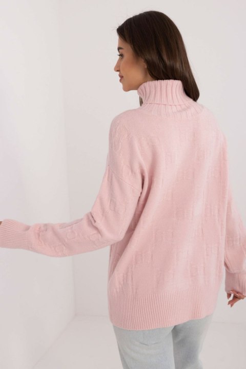 Golf Damski Model AT-SW-2342-1.35 Light Pink - AT - uniwersalny Golf Damski Model AT-SW-2342-1.35 Light Pink - AT - uniwersalny