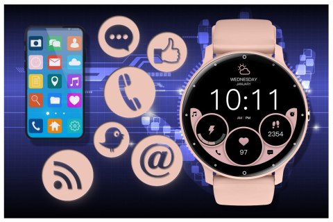 SMARTWATCH UNISEX GRAVITY GT1-5 PRO - ROZMOWY BLUETOOTH, DODATKOWY PASEK (sg027e) SMARTWATCH UNISEX GRAVITY GT1-5 PRO - ROZMOWY BLUETOOTH, DODATKOWY PASEK (sg027e)