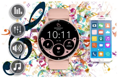 SMARTWATCH UNISEX GRAVITY GT1-5 PRO - ROZMOWY BLUETOOTH, DODATKOWY PASEK (sg027e) SMARTWATCH UNISEX GRAVITY GT1-5 PRO - ROZMOWY BLUETOOTH, DODATKOWY PASEK (sg027e)