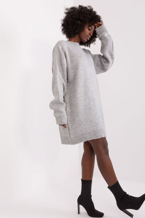 Sukienka Model BA-SK-0568-1.20 Grey - Badu - uniwersalny Sukienka Model BA-SK-0568-1.20 Grey - Badu - uniwersalny