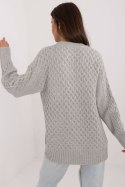 Sweter Damski Model AT-SW-23525.21 Grey - AT - uniwersalny