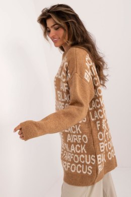 Sweter Damski Model BA-SW-0546.07 Camel - Badu - uniwersalny