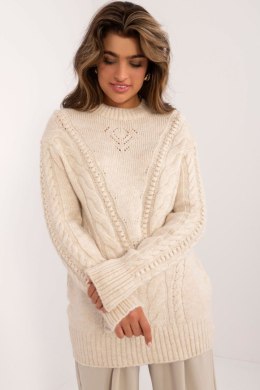 Sweter Damski Model BA-SW-0574.44 Light Beige - Badu - uniwersalny