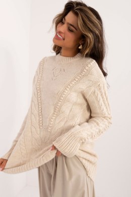 Sweter Damski Model BA-SW-0574.44 Light Beige - Badu - uniwersalny
