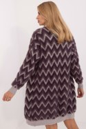 Sweter Kardigan Model AT-SW-2340-A.00 Dark Violet - AT - uniwersalny