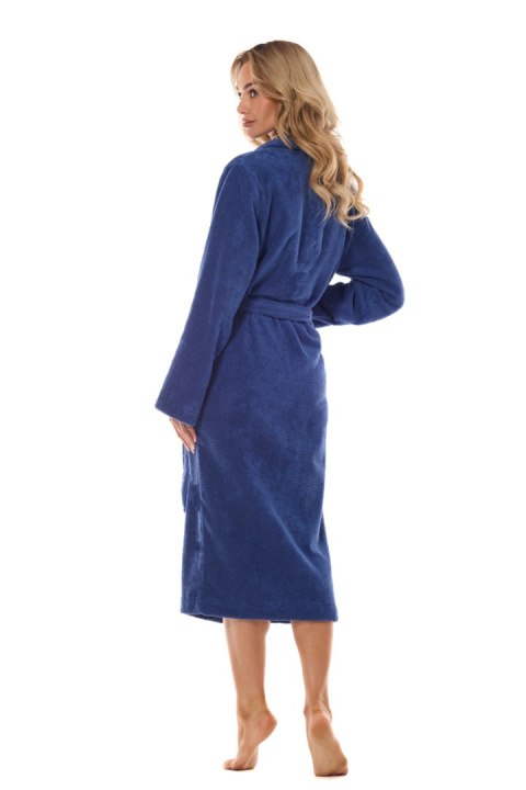 Szlafrok Cotton Long 2408 Navy - L&L collection - XXL Szlafrok Cotton Long 2408 Navy - L&L collection - XXL
