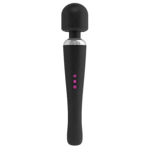 Marc Dorcel Megawand masażer z silikonową wibrującą główką Black (P1) Marc Dorcel Megawand masażer z silikonową wibrującą główką Black (P1)