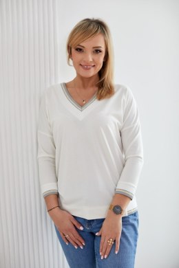 Sweter Damski Model M403/4 Ecru/Grey - La Aurora - 36