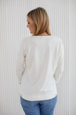 Sweter Damski Model M403/4 Ecru/Grey - La Aurora - 36