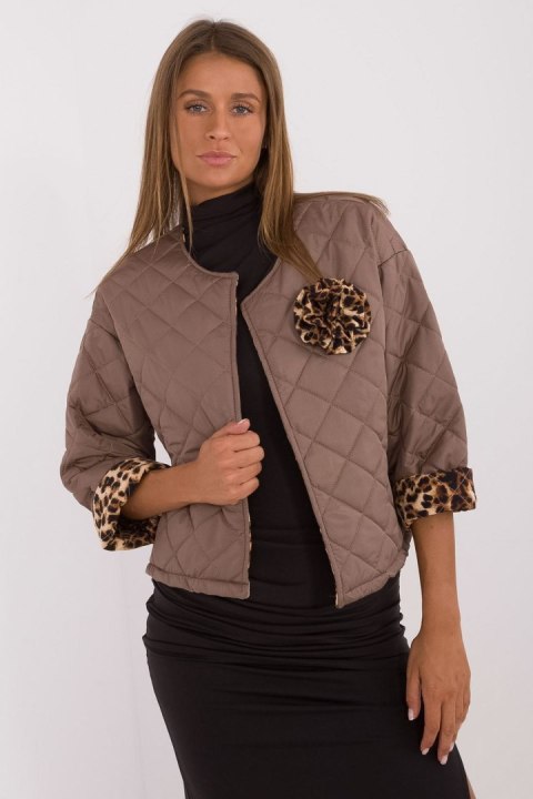 Kurtka Damska Model DHJ-KR-A8357.50 Dark Beige - Italy Moda - uniwersalny