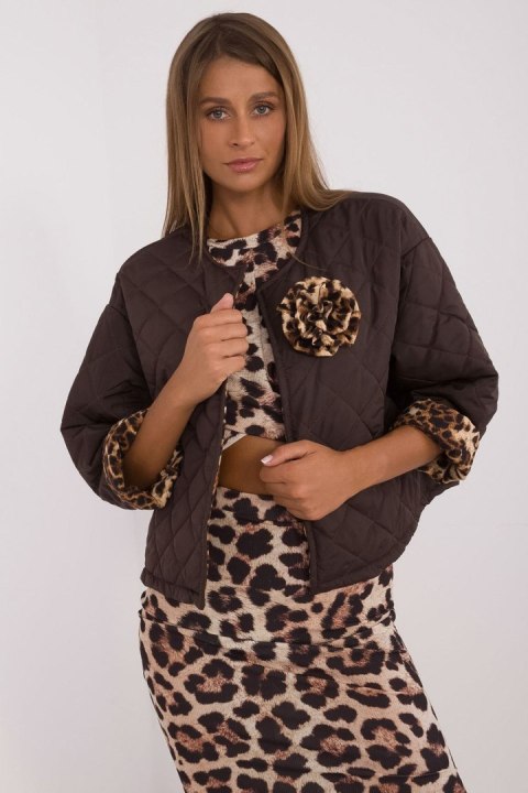 Kurtka Damska Model DHJ-KR-A8357.50 Dark Brown - Italy Moda - uniwersalny