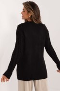 Sweter Damski Model BA-SW-0574.44 Black - Badu - uniwersalny Sweter Damski Model BA-SW-0574.44 Black - Badu - uniwersalny