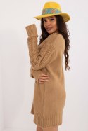 Sweter Damski Model BA-SW-0574.44 Camel - Badu - uniwersalny Sweter Damski Model BA-SW-0574.44 Camel - Badu - uniwersalny