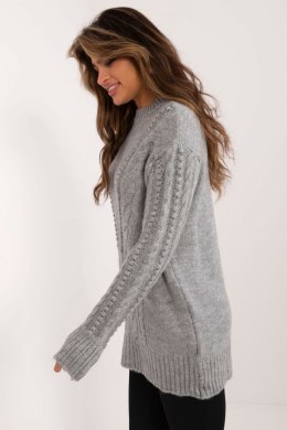 Sweter Damski Model BA-SW-0574.44 Grey - Badu - uniwersalny