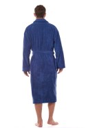 Szlafrok Męski Model Cotton Long 2450 Navy - L&L collection - XXL Szlafrok Męski Model Cotton Long 2450 Navy - L&L collection - XXL