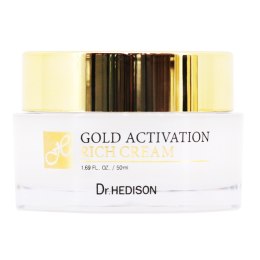 Dr.HEDISON Gold Activation Rich Cream bogaty krem do twarzy z 24k złotem 50ml (P1)