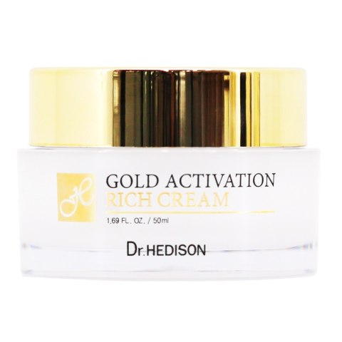 Dr.HEDISON Gold Activation Rich Cream bogaty krem do twarzy z 24k złotem 50ml (P1) Dr.HEDISON Gold Activation Rich Cream bogaty krem do twarzy z 24k złotem 50ml (P1)