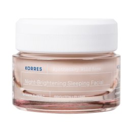 Korres Apothecary Wild Rose Night-Brightening Sleeping Facial rozświetlający krem do twarzy na noc 40ml (P1)
