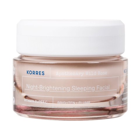 Korres Apothecary Wild Rose Night-Brightening Sleeping Facial rozświetlający krem do twarzy na noc 40ml (P1) Korres Apothecary Wild Rose Night-Brightening Sleeping Facial rozświetlający krem do twarzy na noc 40ml (P1)