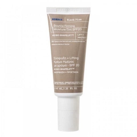 Korres Black Pine Bounce Firming Moisture-Tint SPF20 koloryzujący krem do twarzy 40ml (P1)