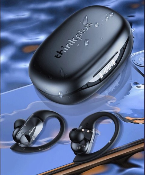 Słuchawki bezprzewodowe douszne Lenovo Thinkplus LivePods T50 Czarne Słuchawki bezprzewodowe douszne Lenovo Thinkplus LivePods T50 Czarne