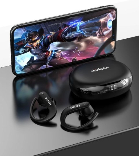 Słuchawki bezprzewodowe douszne Lenovo Thinkplus LivePods T50 Czarne Słuchawki bezprzewodowe douszne Lenovo Thinkplus LivePods T50 Czarne