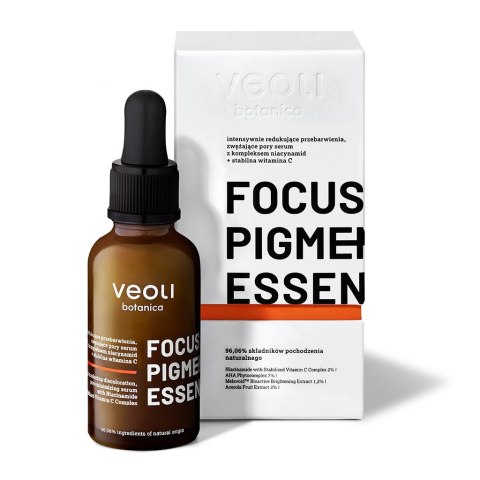 Veoli Botanica Focus Pigmentation Essence intensywnie redukujące przebarwienia i zwężające pory serum z kompleksem niacynamid + 