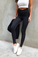 Czarne elastyczne legginsy push-up Wish Czarne elastyczne legginsy push-up Wish