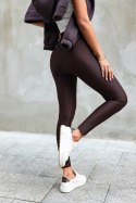 Czekoladowe elastyczne legginsy push-up Wish Czekoladowe elastyczne legginsy push-up Wish