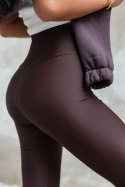 Czekoladowe elastyczne legginsy push-up Wish Czekoladowe elastyczne legginsy push-up Wish