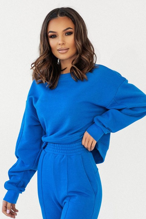Niebieska krótka bluza Lamia Niebieska krótka bluza Lamia
