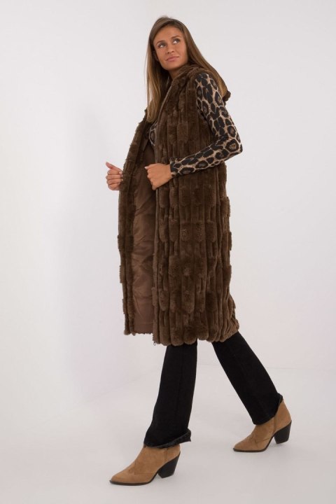 Kamizelka Model AT-KZ-2368-1.08 Dark Brown - AT - S/M Kamizelka Model AT-KZ-2368-1.08 Dark Brown - AT - S/M