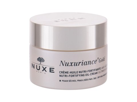 NUXE Nuxuriance Gold Nutri-Fortifying Oil-Cream Krem do twarzy na dzień Linie mimiczne i zmarszczki 50 ml (W) (P2) NUXE Nuxuriance Gold Nutri-Fortifying Oil-Cream Krem do twarzy na dzień Linie mimiczne i zmarszczki 50 ml (W) (P2)