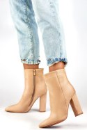 Botki Model D7959KH Beige - PRIMO - 37 Botki Model D7959KH Beige - PRIMO - 37