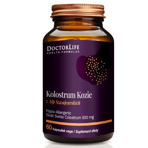 Doctor Life Kolostrum Kozie 500mg suplement diety 60 kapsułek (P1) Doctor Life Kolostrum Kozie 500mg suplement diety 60 kapsułek (P1)